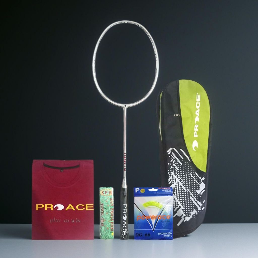 ProAce Stroke 318 Bonus Komplit Rake Badminton Pro Ace Sroke 318