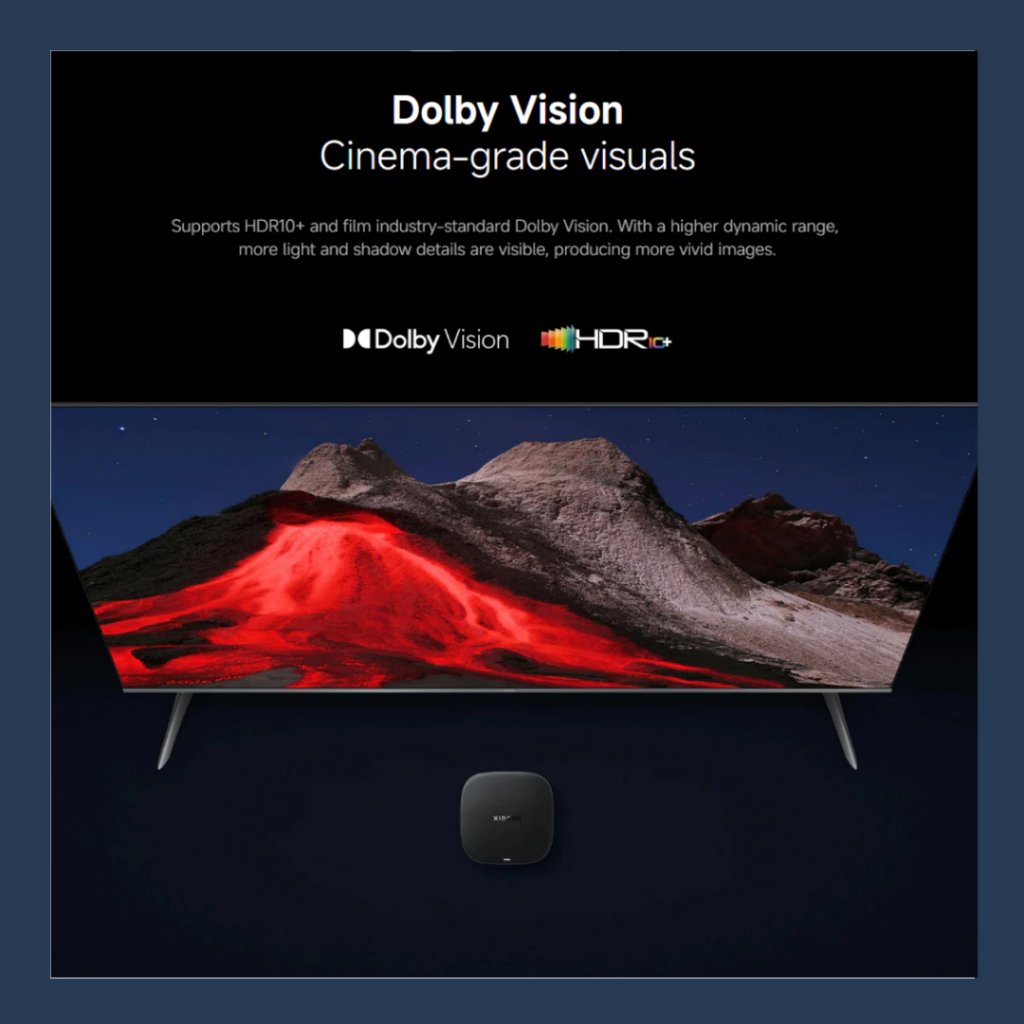 New Product Xiaomi Tv Box S (3Rd Gen) 4K Uhd Image Quality Hdr10 Dolby Vision Wifi-6 Google Tv Mi