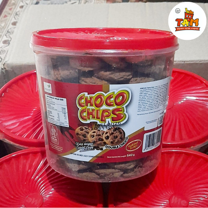 

Kukis Choco Chips Toples 540g GOOD TIME Mirip / Kue Kering Cokelat - Tam Snack