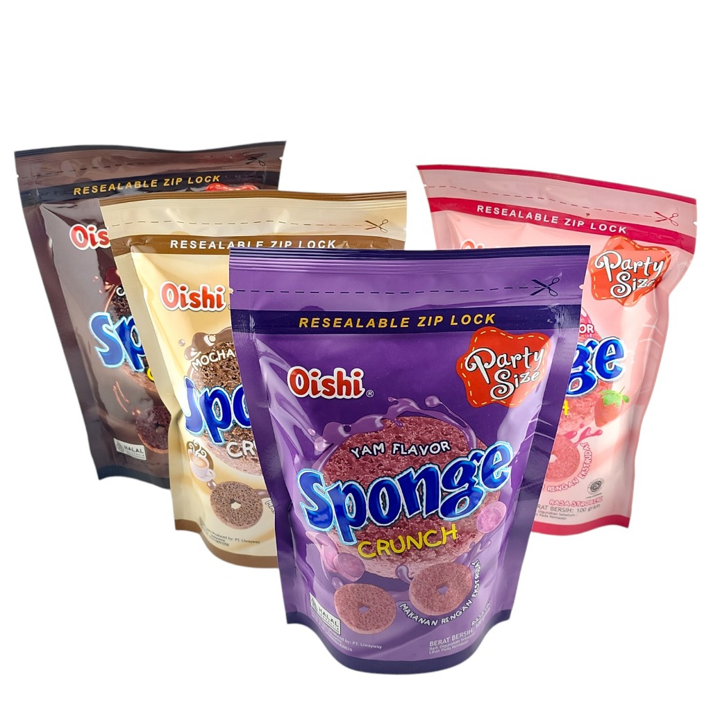 

Oishi Sponge Crunch Pouch - Netto 100gr.
