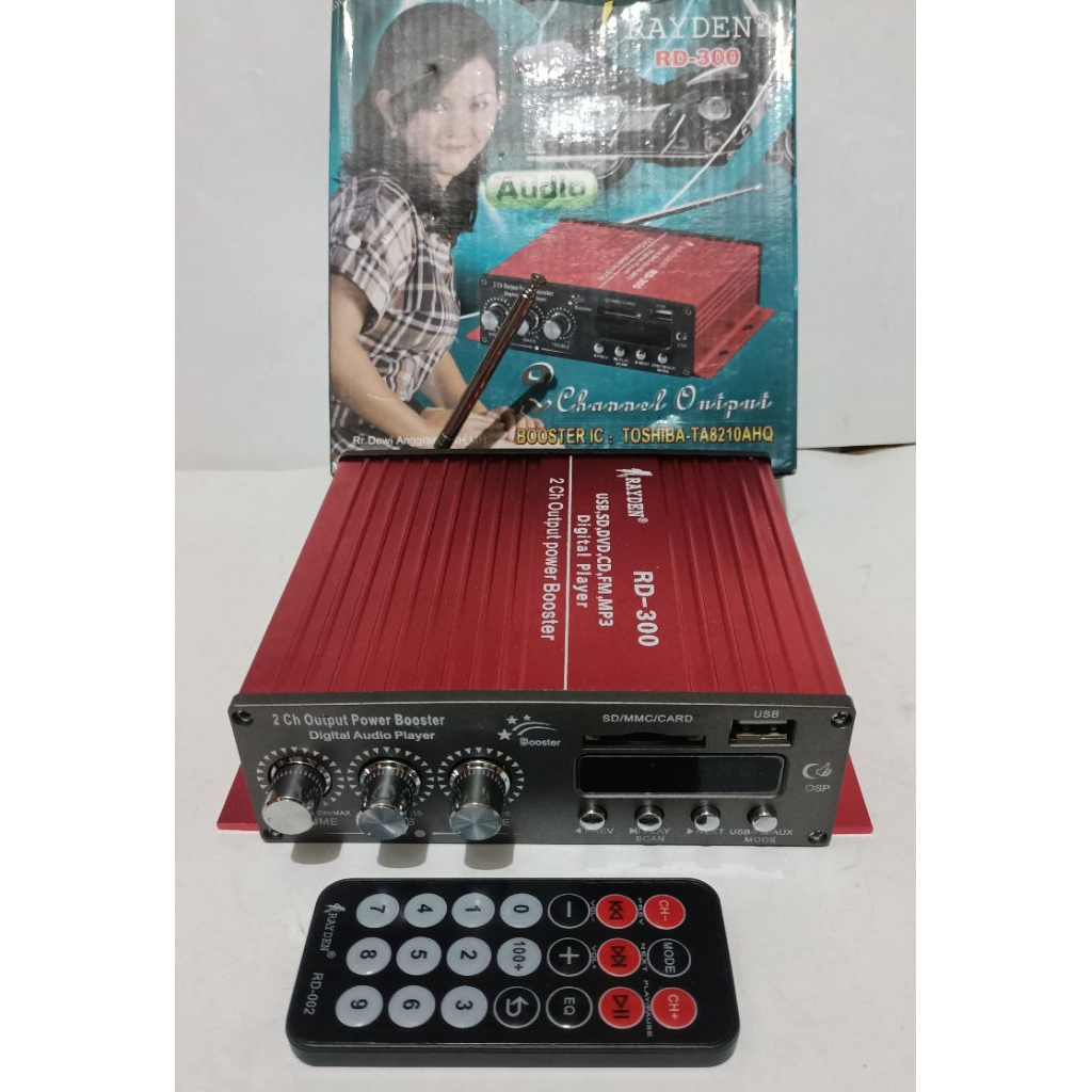 power rayden rd-300 with FM radio, USB,MP3 high quality
