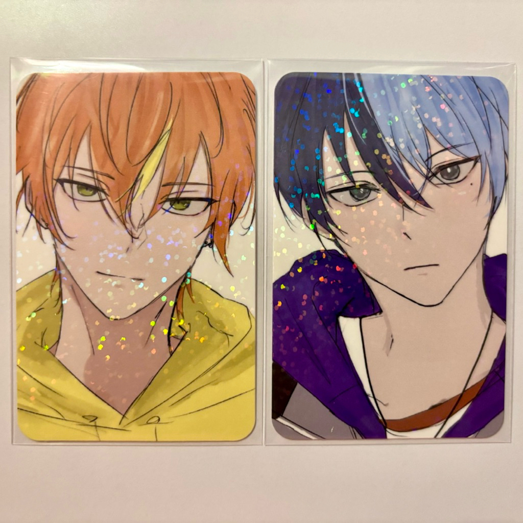 Project Sekai Photocard Fanmerch Akito Toya Glitter pc | Merch Akito Photocard Toya Merch photocard 