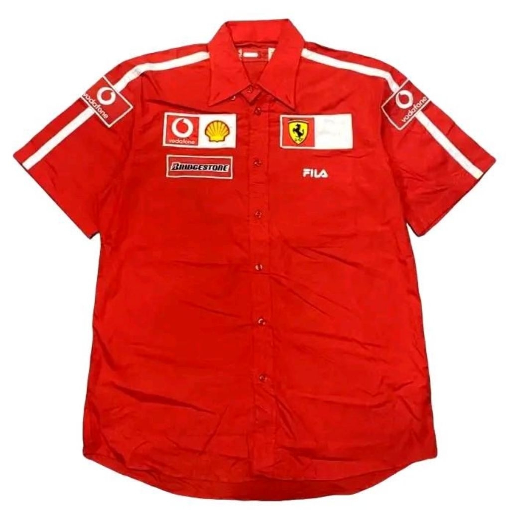 Workshirt Ferrari X Fila Vintage Official Merchandise Team Crew Scuderia Ferrari F1 Original 2002-20