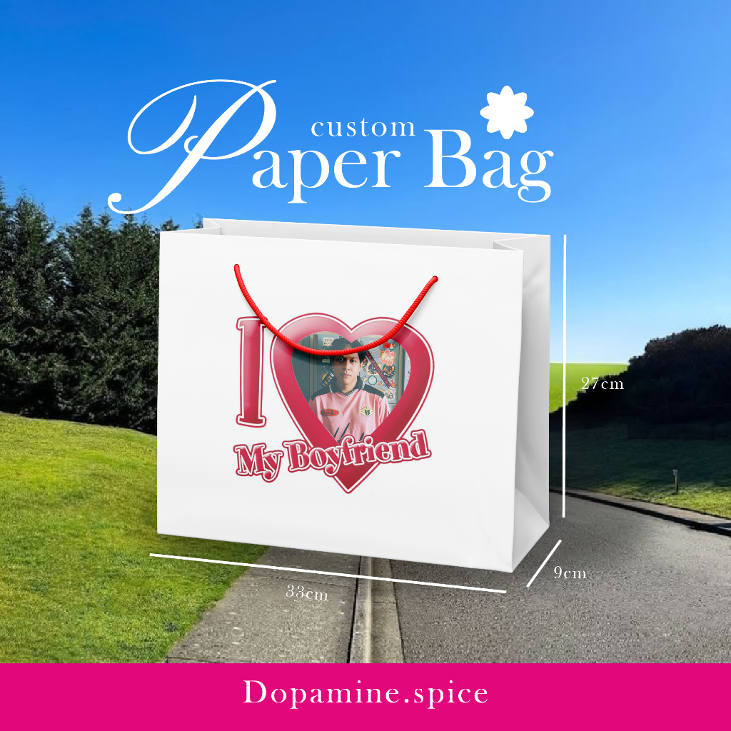 

[BEBAS CUSTOM] Custom Paper Bag I Love My Boyfriend Girlfriend | Kado Unik | Pembungkus Kado | Tempat Kado, Kado Untuk Pacar Sahabat Keluarga