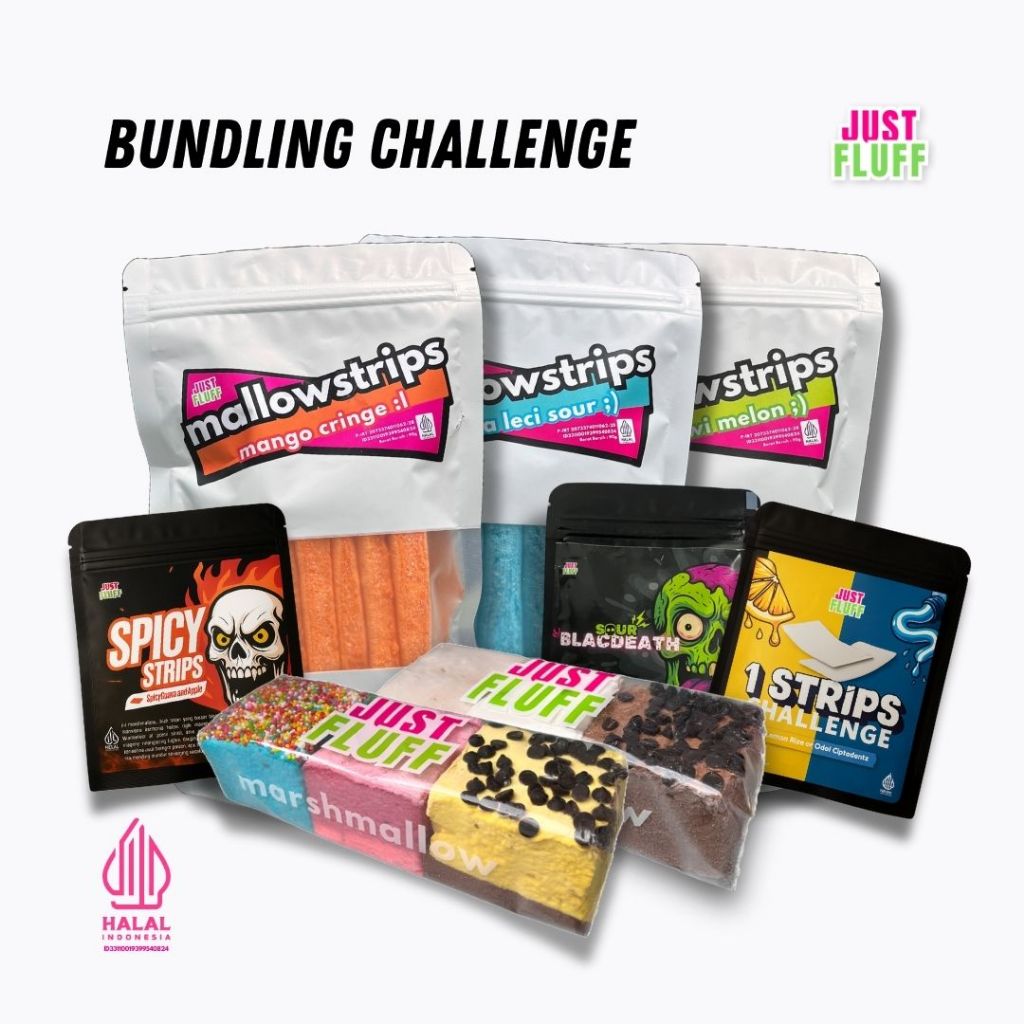 

BUNDLING CHALLENGE MARSHMALLOW JUSTFLUFF [HALAL]