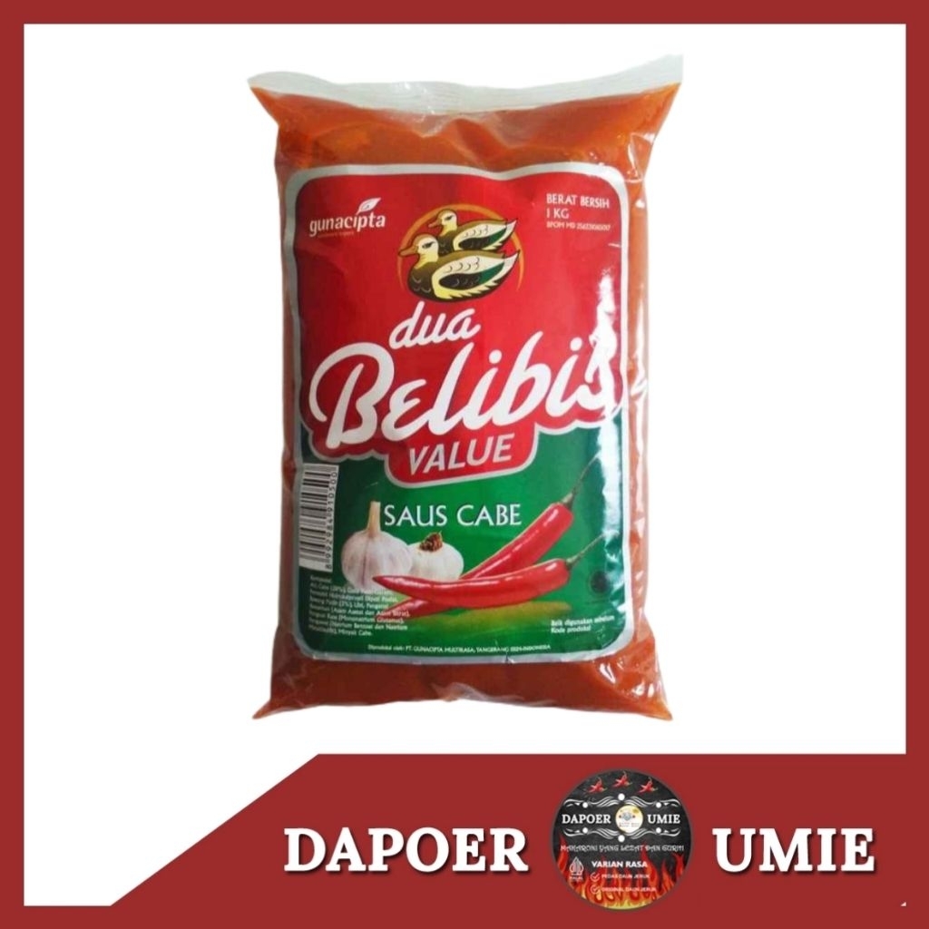 

Dua Belibis Saos Cabe 1 kg