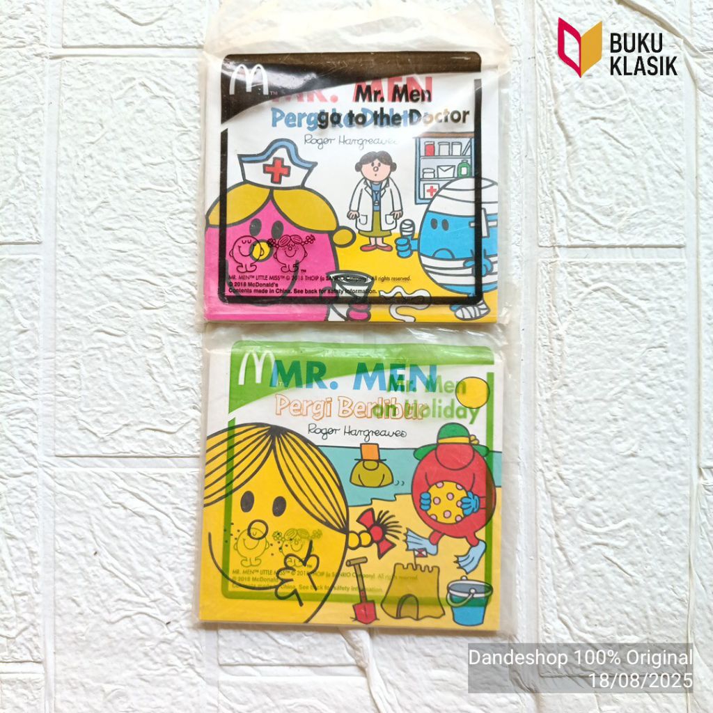 Mr. Men by Roger Hargreaves BAHASA INDONESIA happy Meal - Buku Cerita Anak Bergambar