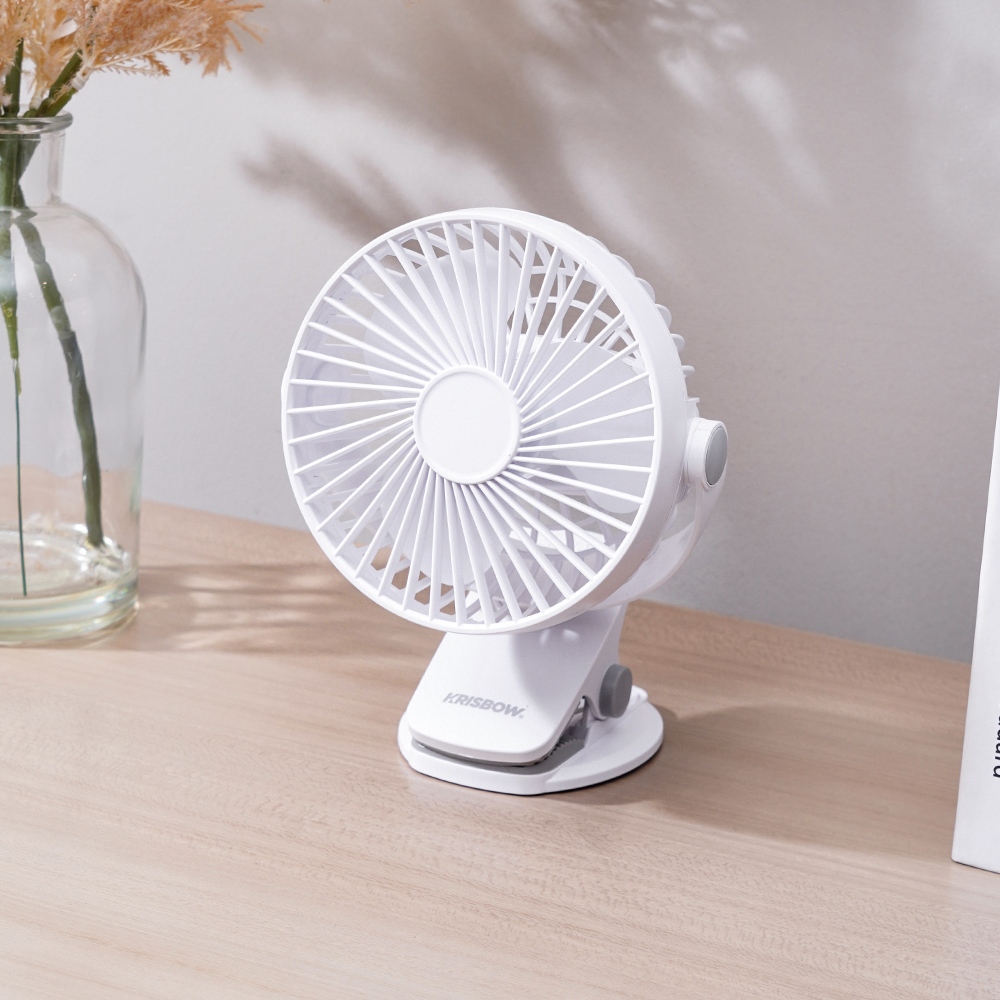 AZKO KRISBOW KIPAS ANGIN JEPIT / KIPAS ANGIN PORTABEL / KIPAS ANGIN MINI