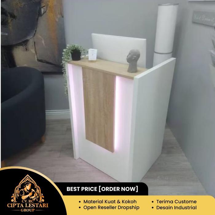 Meja Kasir Single Lampu|Meja Kasir Mini|Meja Kasir Bazar