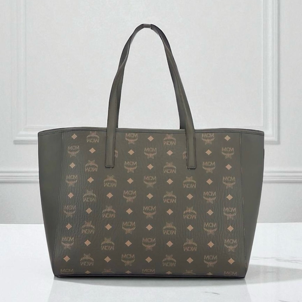 MCM Medium Portuna Shopper Tote Bag in Visetos