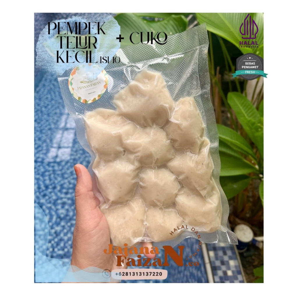 

Pempek Telur Kecil Isi 10 Kemasan Vacum