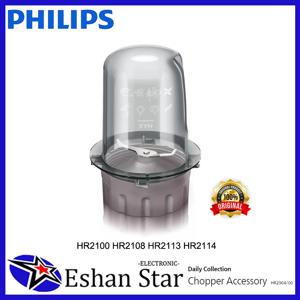 PHILIPS Chopper Bumbu Blender HR2157 HR2100 HR2106 HR2108 HR2113 HR2114 Original