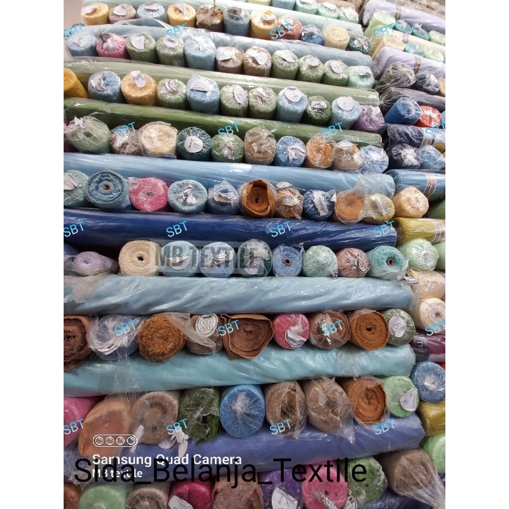 (PROMO) 1 ROLL KAIN COTTON OXFORD SARI WARNA KUMPLIT READY STOK ARAHAN SERAGAMAN SEKOLAH, KEMEJA DLL