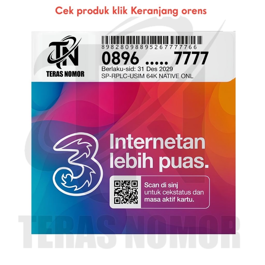 NOMOR CANTIK TRI 12 DIGIT EKOR KWARTET 7