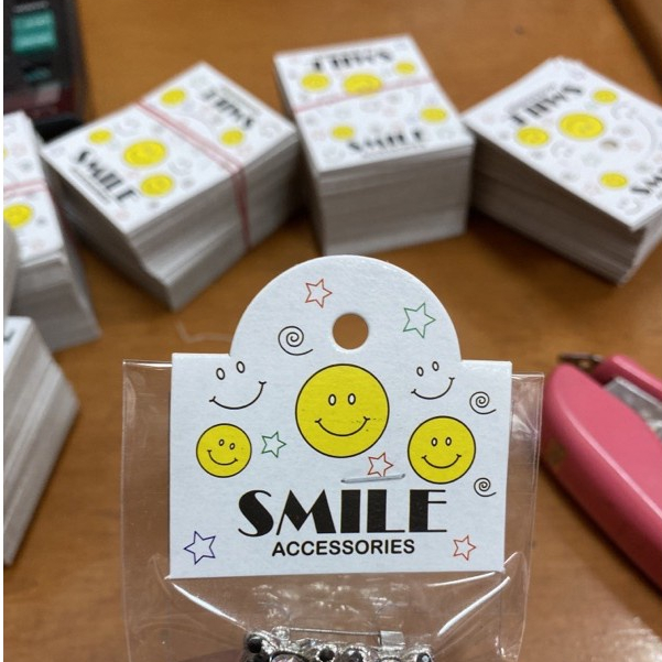 

100 Lembar Label Aksesoris Kertas Gantung Hang Tag Accesoris Card Murah Kertas Penjepit Accesories