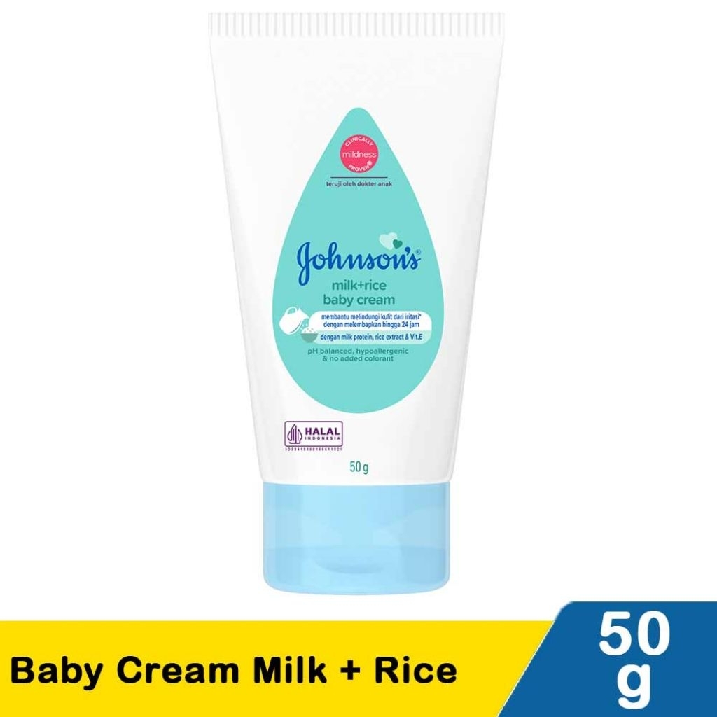 Johnsons Baby Cream Milk  Rice 50g