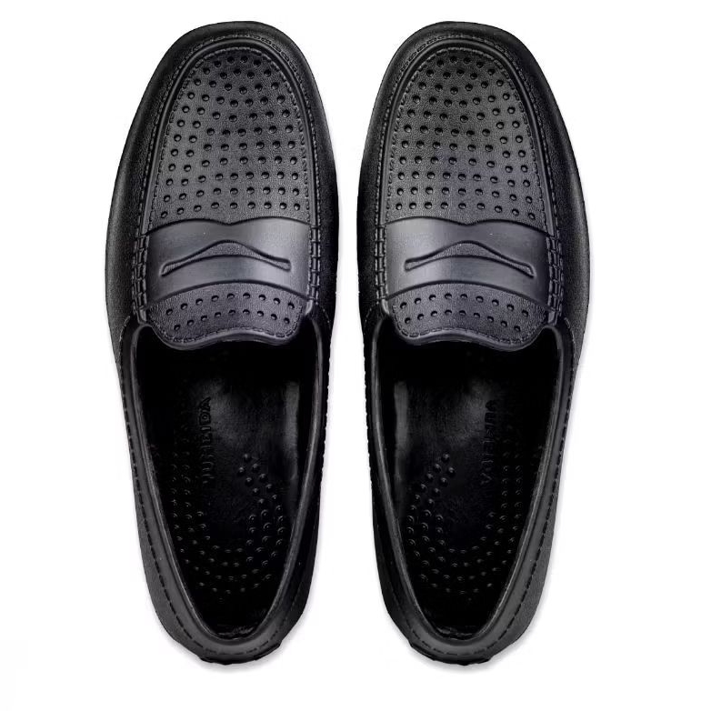 5503 YUMAIDA/ SEPATU KARET PLAT SHOES WANITA HITAM POLOS BAHAN EVA SIZE 37-41