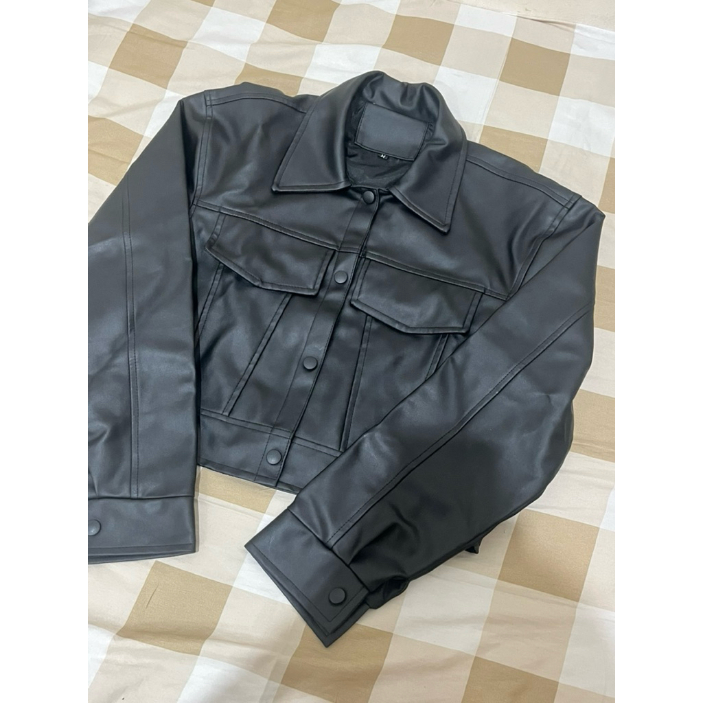 Leather Jaket Crop