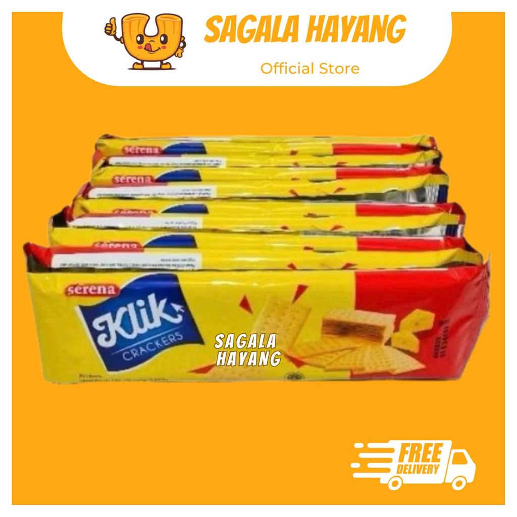 

( SAGALA HAYANG ) 1 Pack isi 10pcs Serena Klik Crackers - 24gram