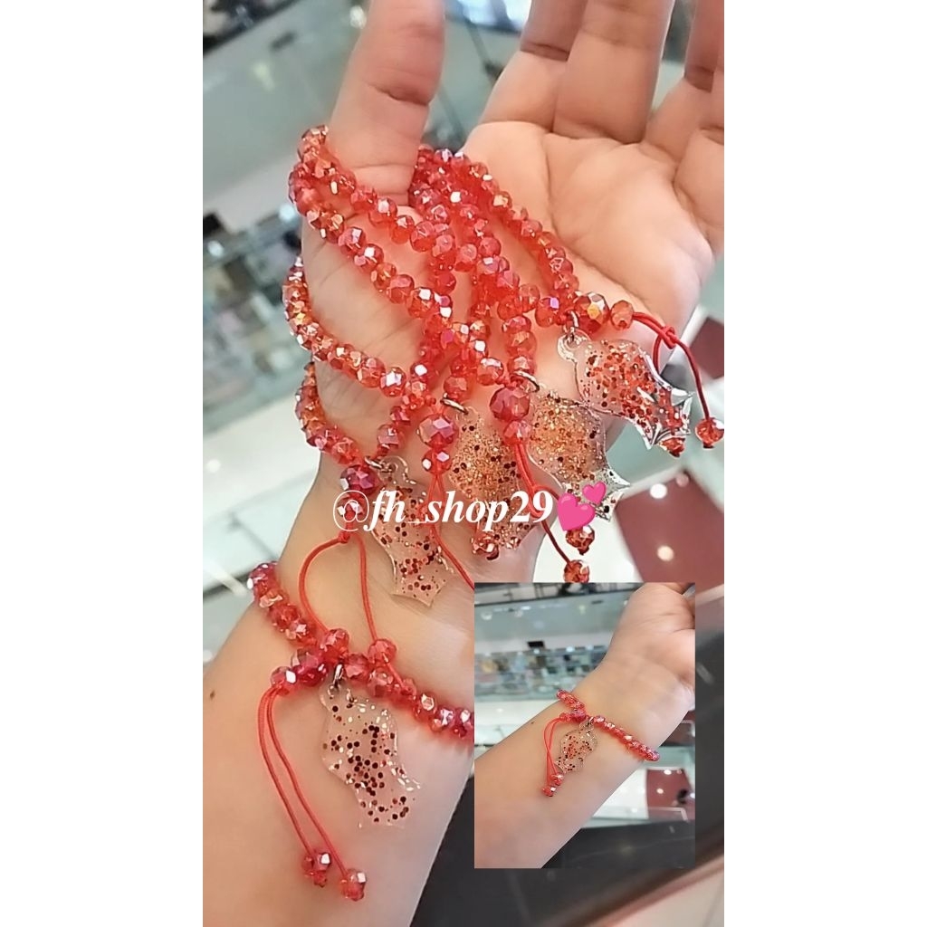 Fh29 Gelang terompah/ Gelang kristal terompah/ Gelang Palestina