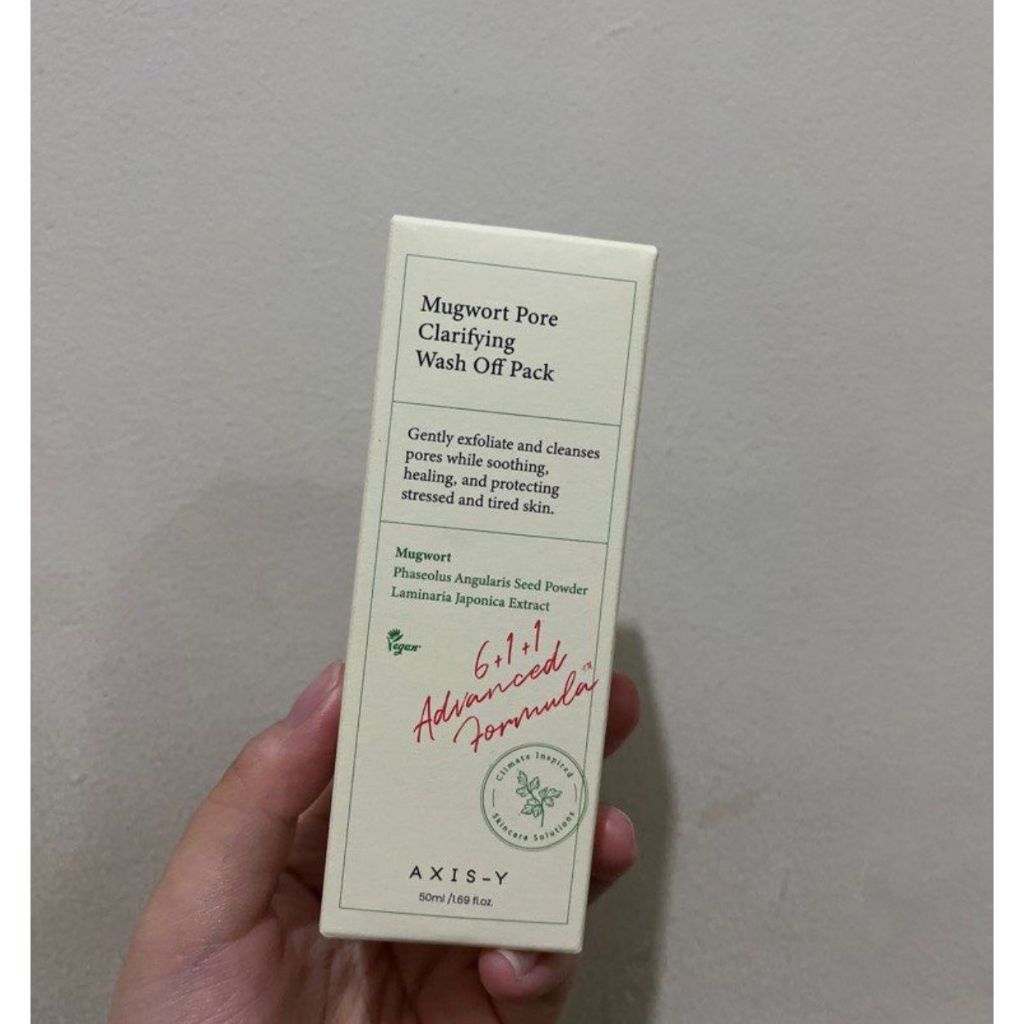AXIS-Y - Mugwort Pore Clarifying Wash Off Pack 50ml - PRELOVED 100% NEW