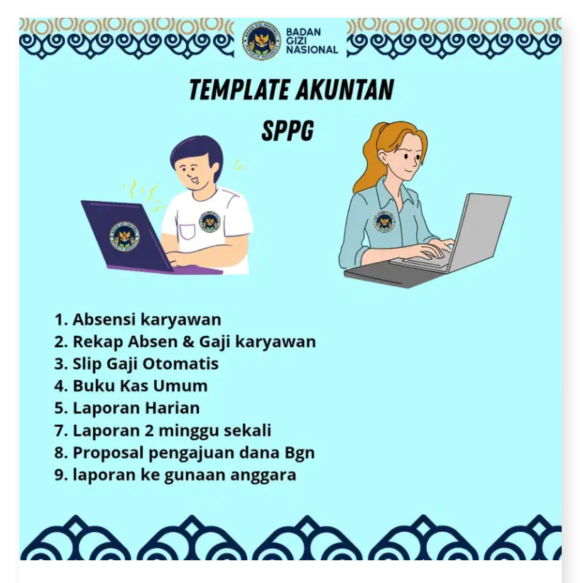 Template Akuntan SPPG Program Makan Bergizi Gratis