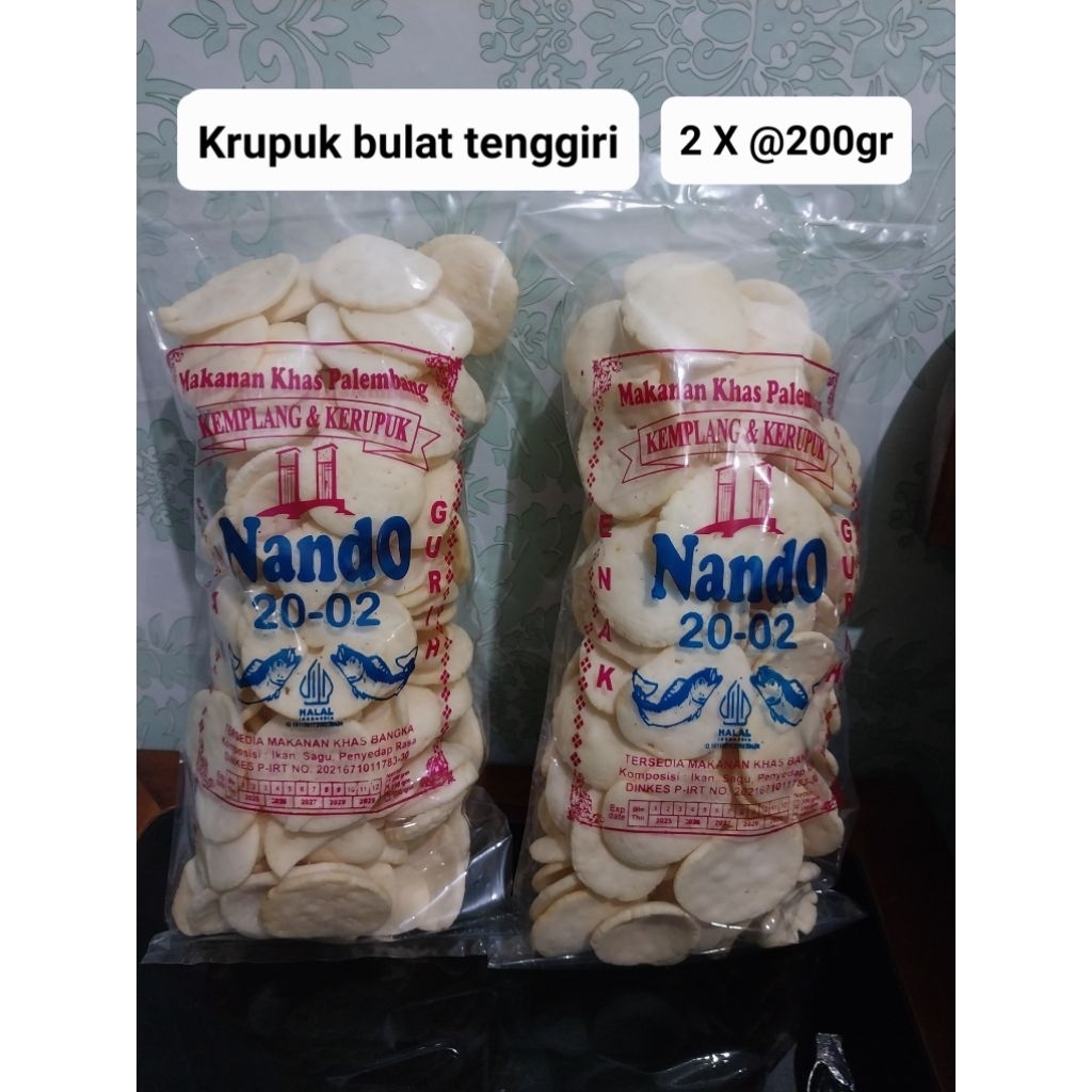 

Paket krupuk bulat ikan tenggiri 2 x 200gr