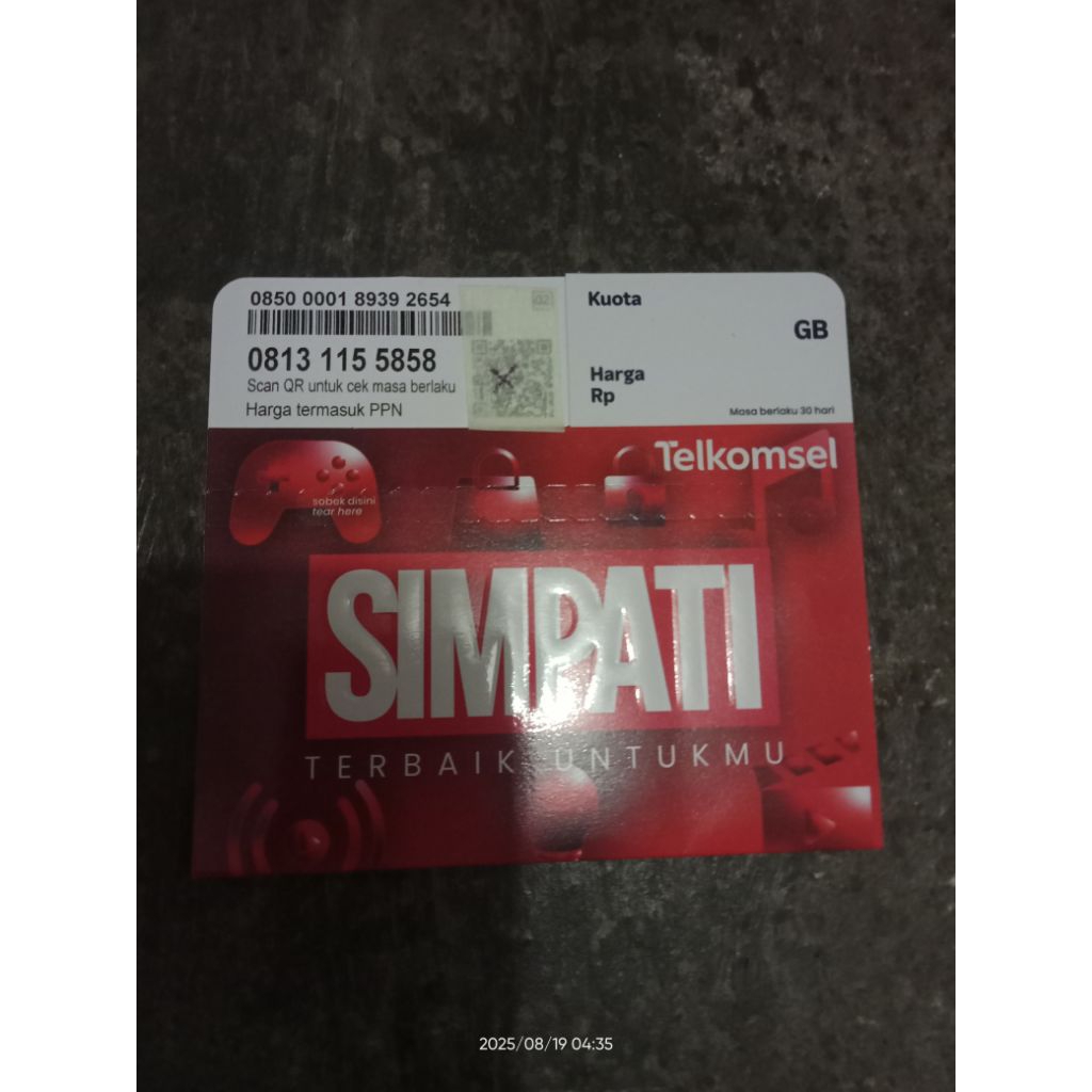 Kartu Perdana Telkomsel 11 digit 08** 115 5858 nocan-kartu-perdana-telkomsel