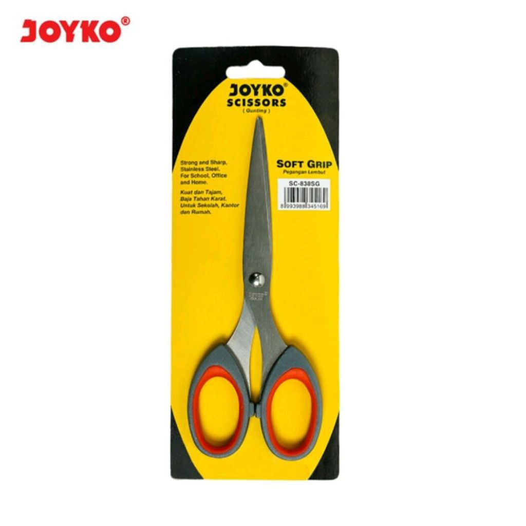 

Joyko SC-838SG | Scissors Medium | Gunting Sedang Soft Grip | Gunting Stainless Sedang
