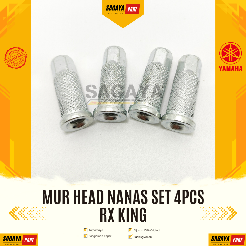 Mur Head Set 4pcs RX King Original Model Nanas Racing