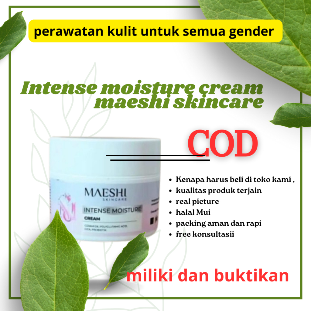 Maeshi skincare Pelembab wajah kering dan kusam berminyak dan berjerawat untuk semua jenis kulit