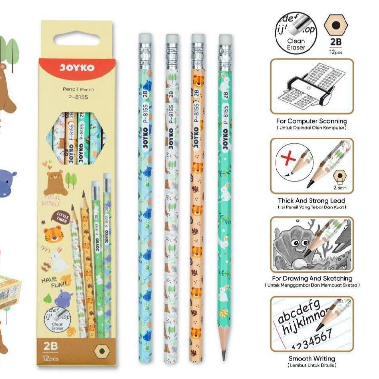 

Pensil Joyko 2B / P-8155 Pencil