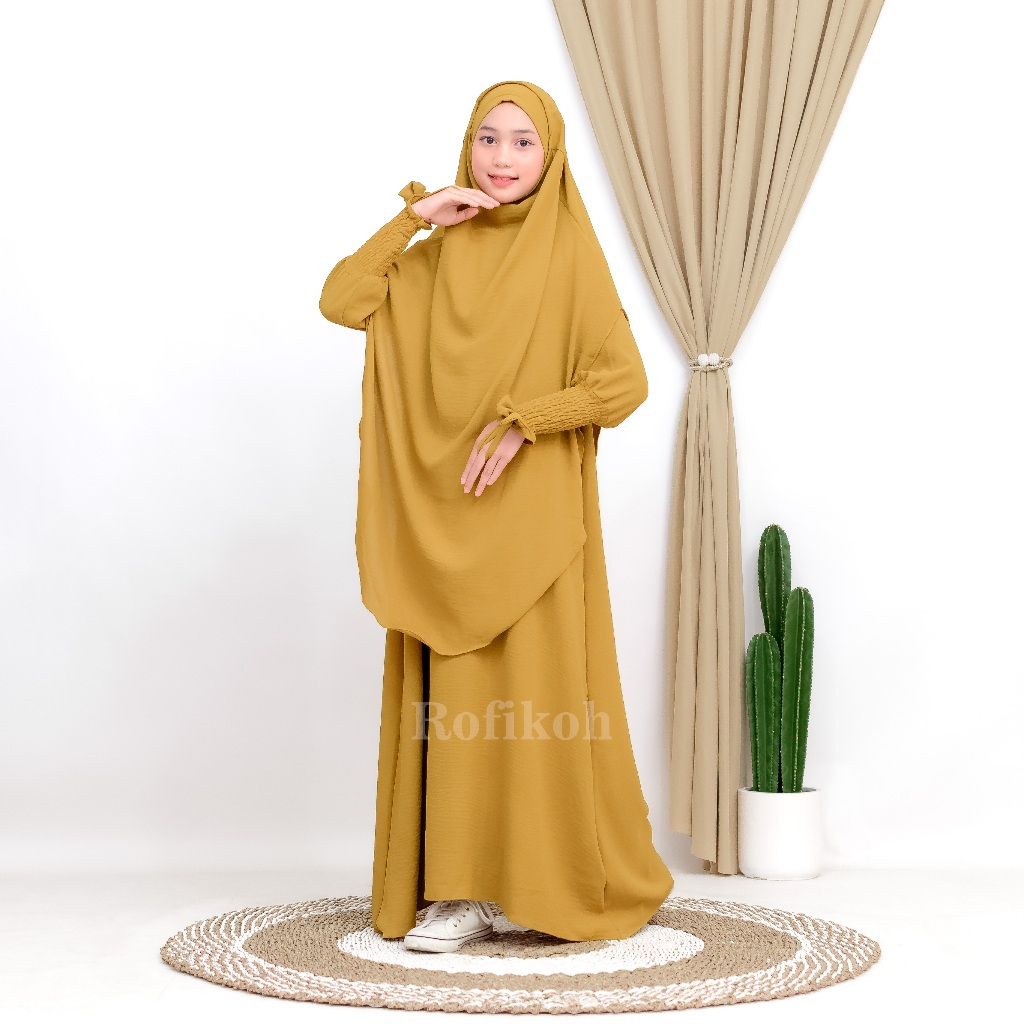 Gamis Abaya Hitam Anak Perempuan 11  17 Tahun Abaya Remaja Lebaran 2025 Premium Terbaru