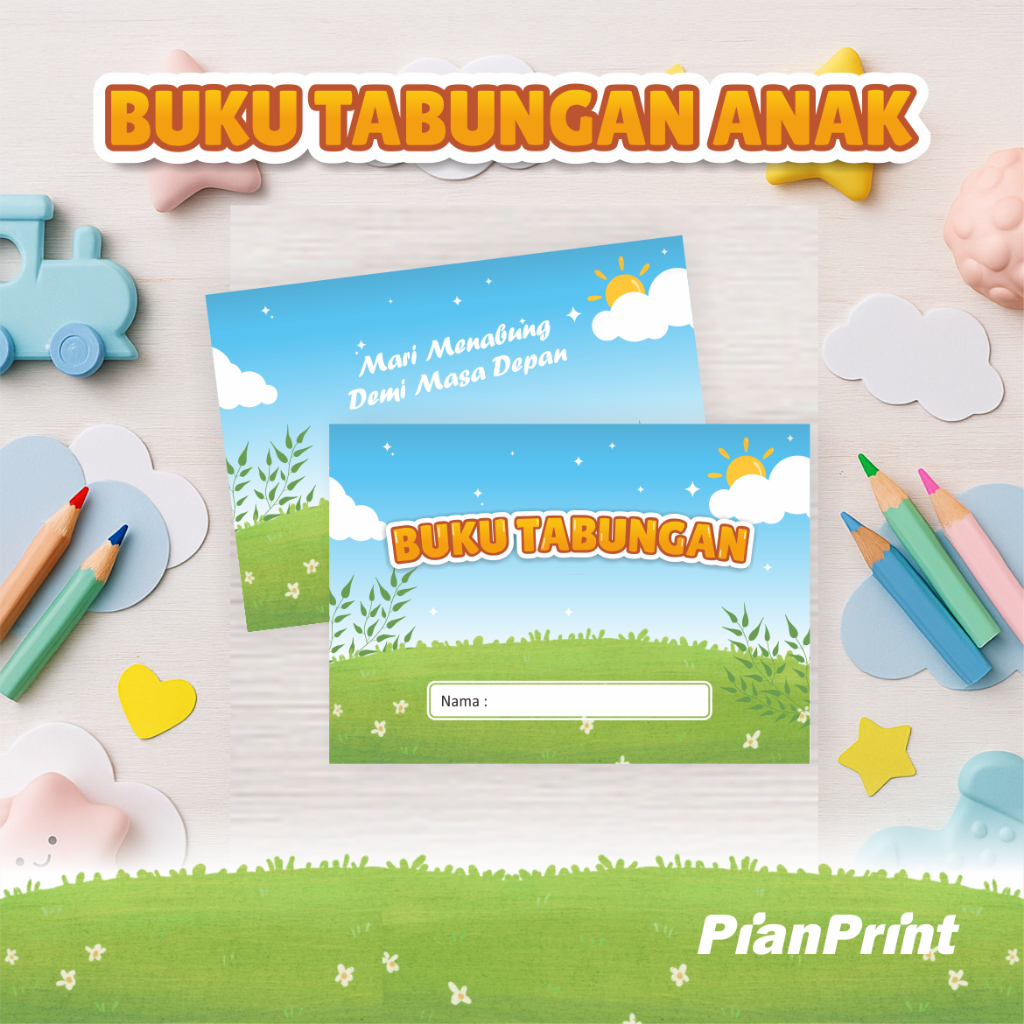 

Buku Tabungan Anak | Buku Catatan Menabung anak