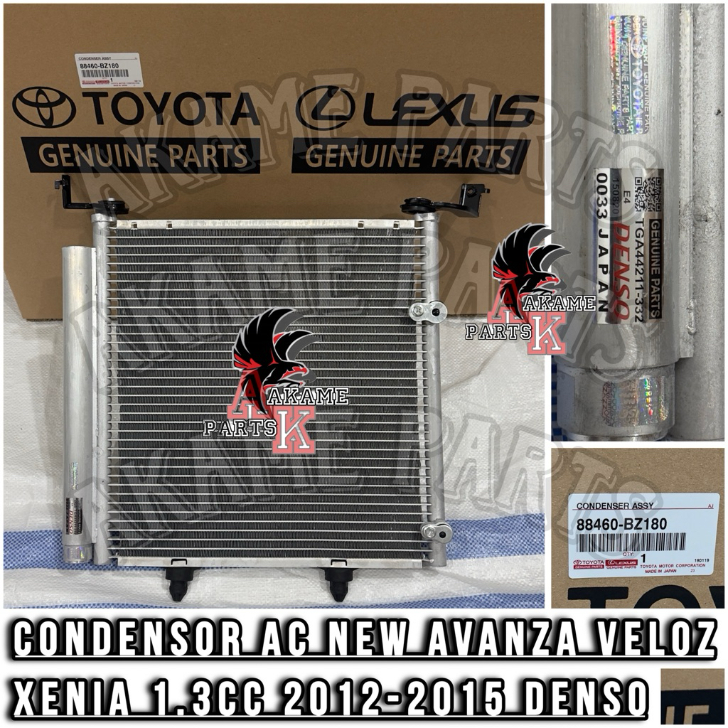 CONDENSOR AC KONDENSOR AC NEW AVANZA / VELOZ / XENIA 1.3CC TAHUN 2012-2015 MERK DENSO