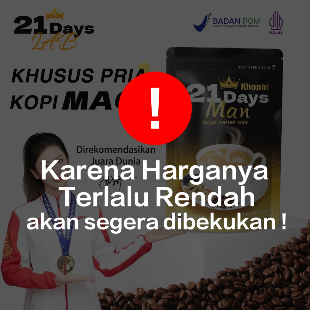 

【21Days Coffee】Kopi Pria- Maca - Rekomendasi Juara Olimpiade