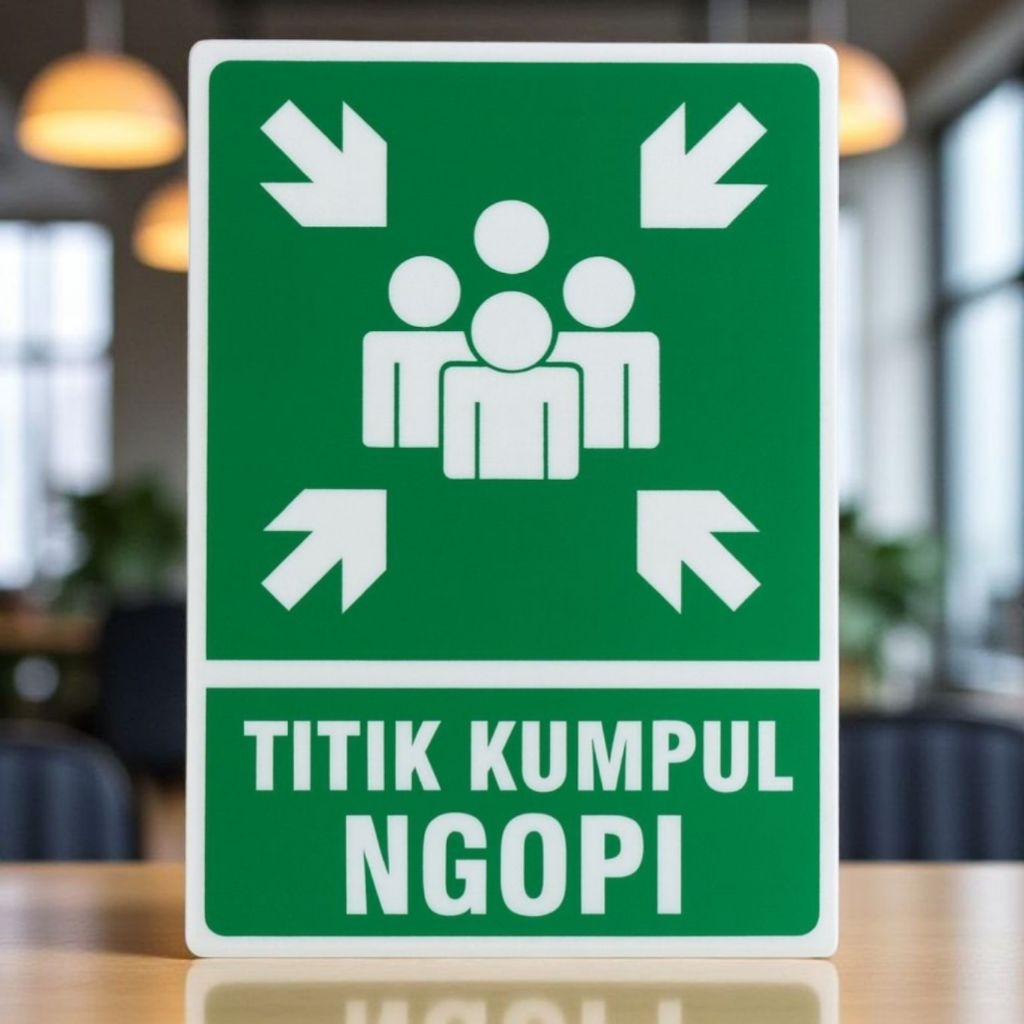 

sign / rambu rambu hiasan toko / titik kumpul ngopi