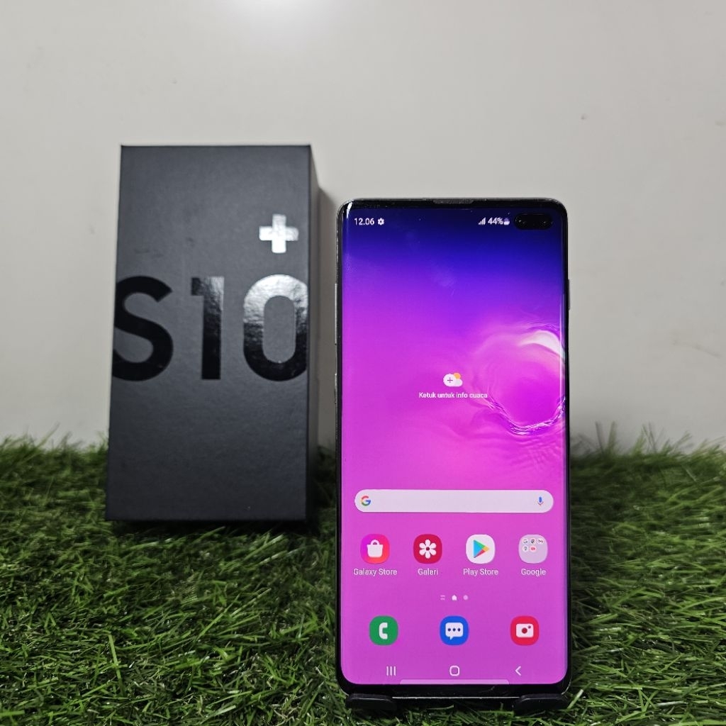 SAMSUNG S10 PLUS 8/128GB ORIGINAL FULLSET SECOND MURAH