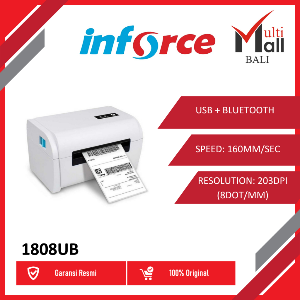 

PRINTER INFORCE LABEL 1808U