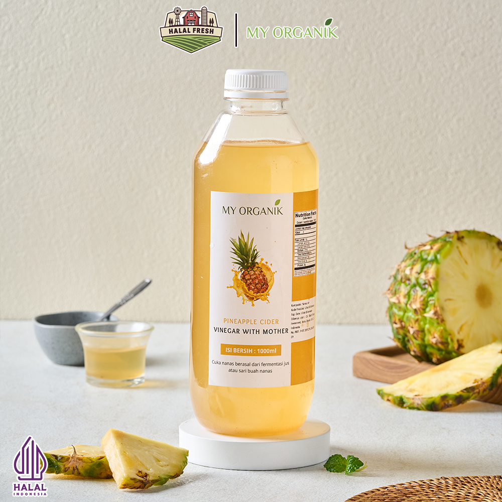 

My Organik Cuka Nanas Pineapple Cider Vinega With the Mother ORIGINAL ORGANIK MURNI TANPA CAMPURAN