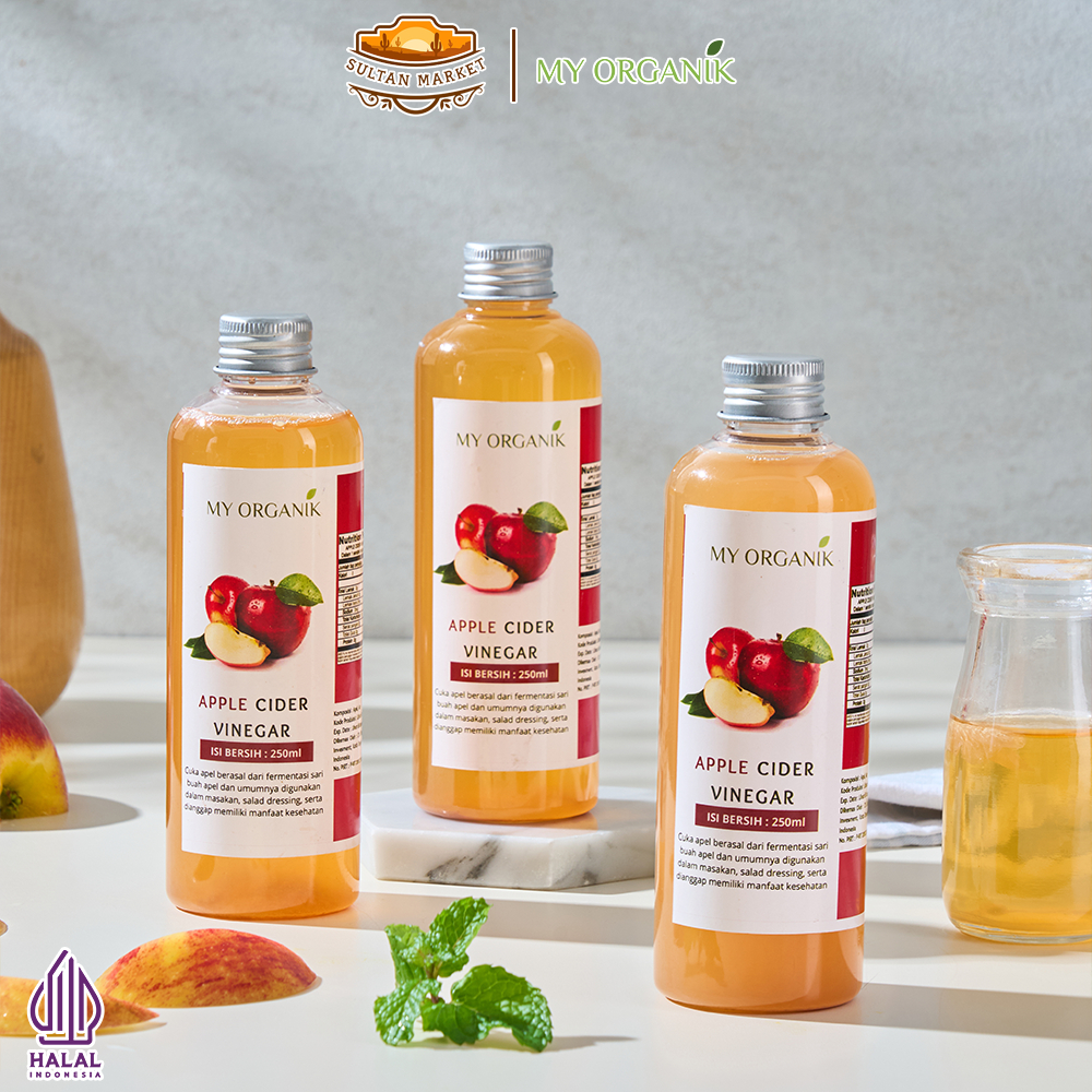 

[PROMO] My Organik Cuka Apel With Mother 250ml x3 – Apple Cider Vinegar RAW Unfiltered Organik | Ori Terlaris untuk Diet & Detoks