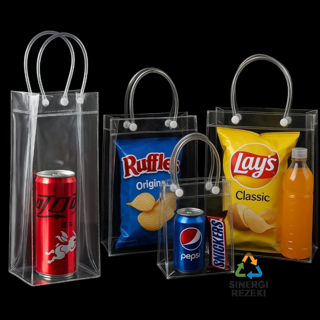 

Tas Mika Transparan Bening Eco PVC Murah