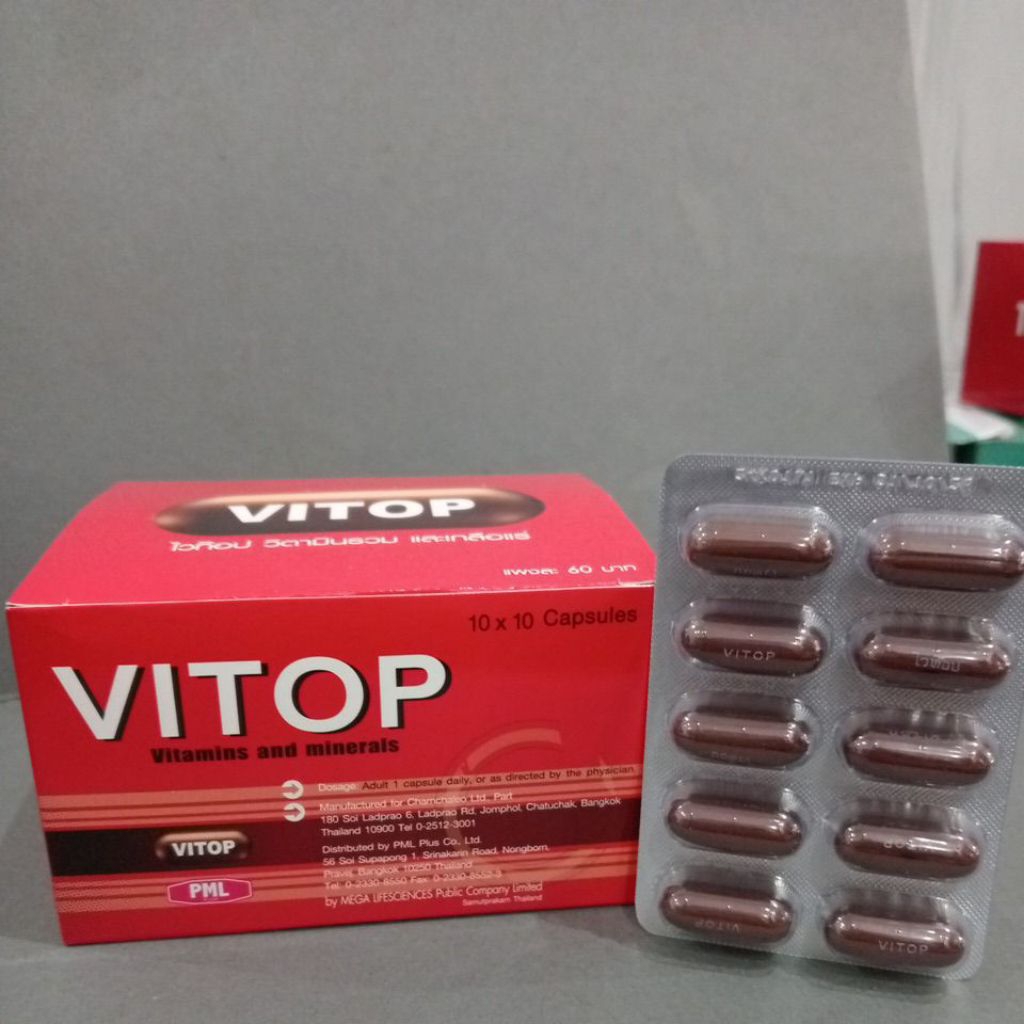 VITOP vitamin obat ayam isi 10 kapsul vitamins & mineral obat ayam aduan