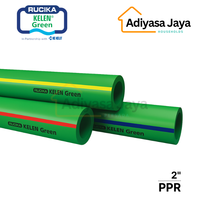 Pipa PPR PN 10 2 (Rucika Kelen Green) / Pipa Air Panas PPR