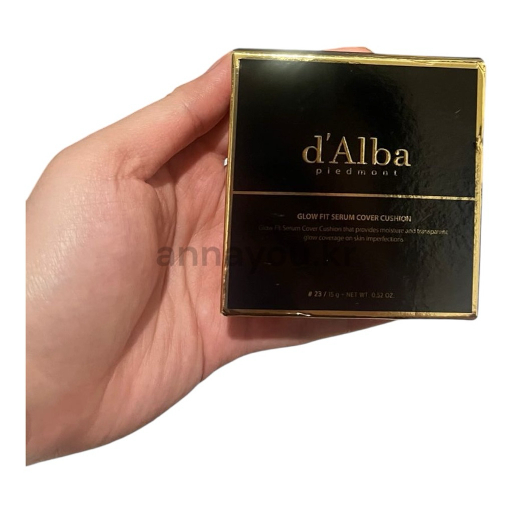 d’Alba Glow Fit Serum Cover Cushion 15g Set refill mini size