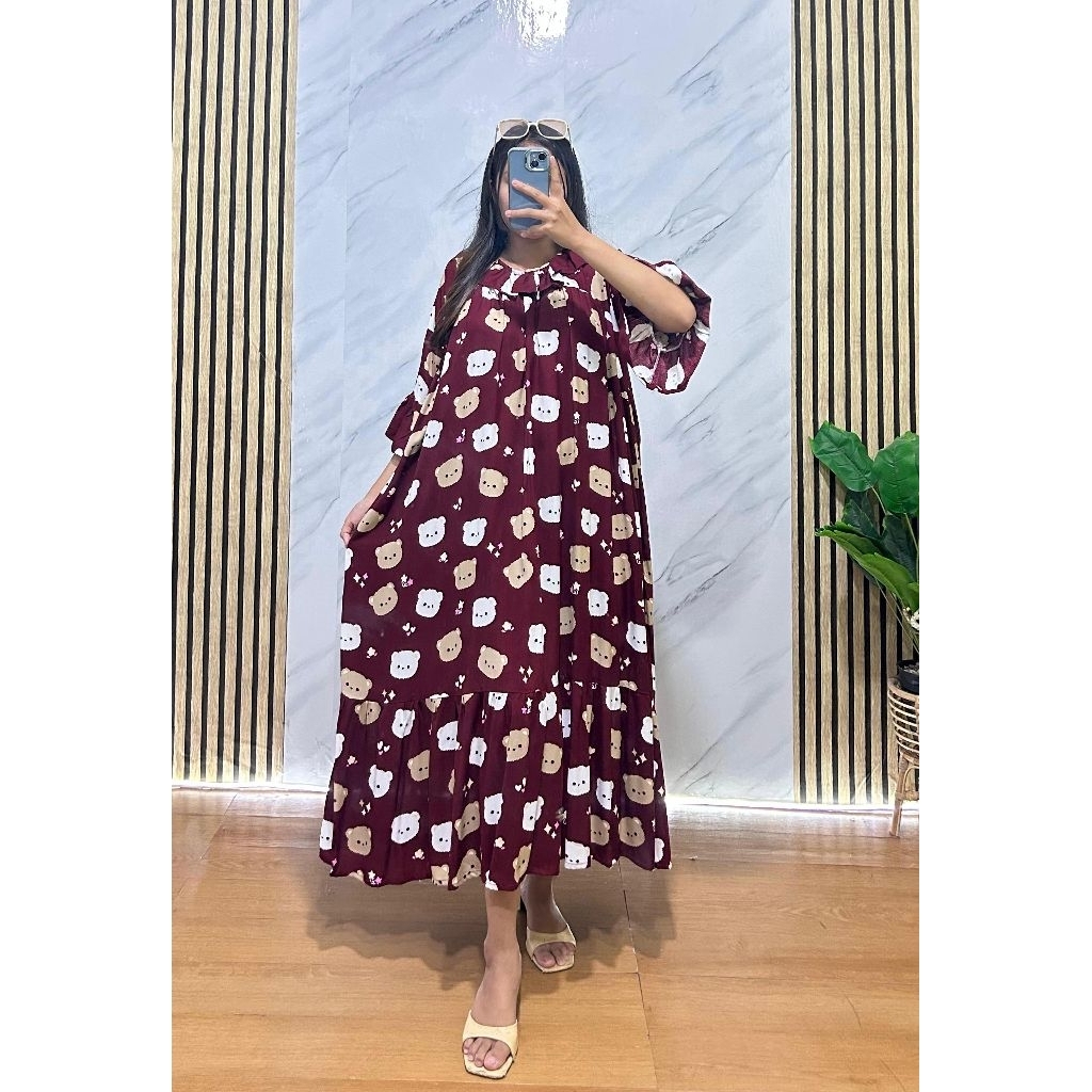 daster naomi viral kekinian model sekarang rayon premium