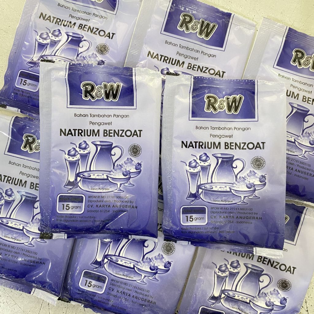 R&W Rajawali natrium benzoat 15 gram | natrium benzoat