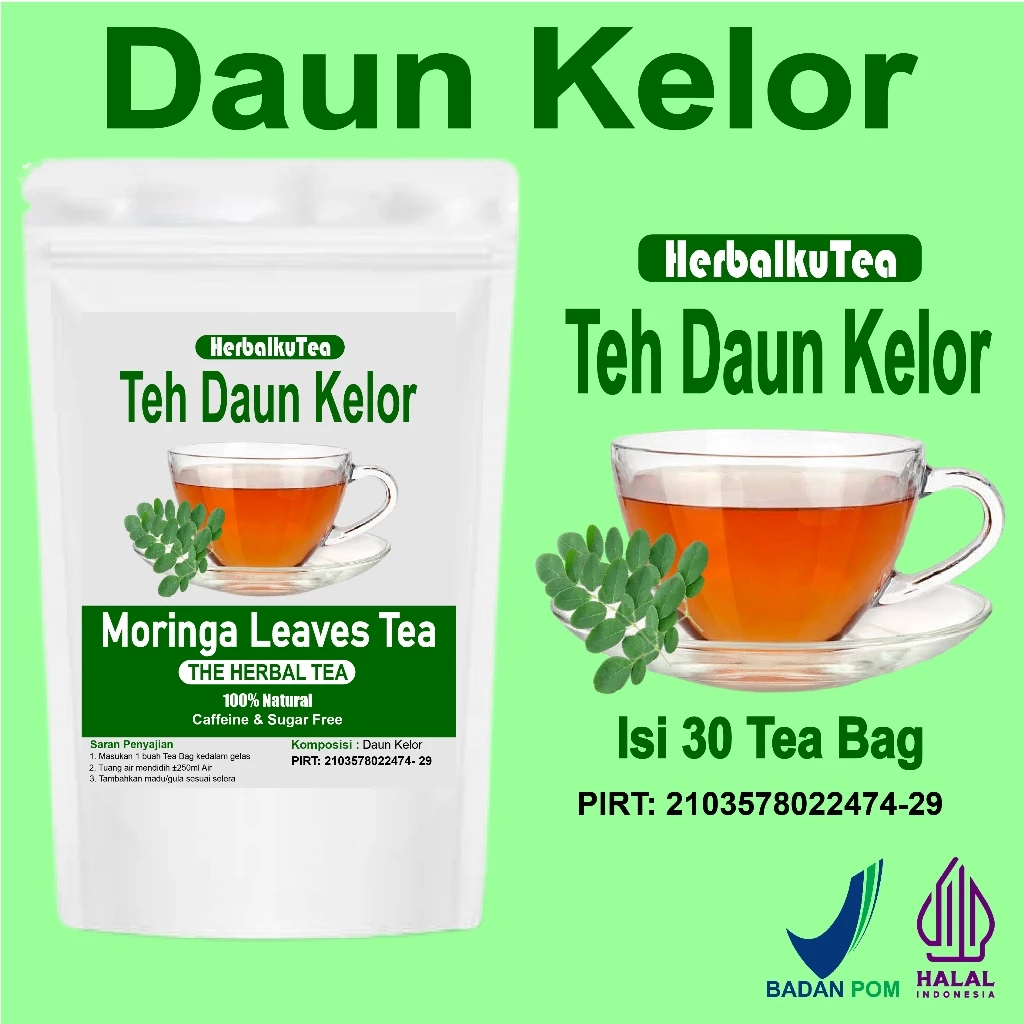 

TEH DAUN KELOR / MORINGA LEAF TEA - HerbalkuTea