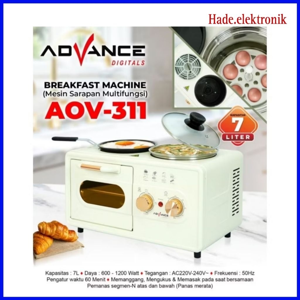 Advance Mesin Sarapan Multifungsi Breakfast Machine AOV 311