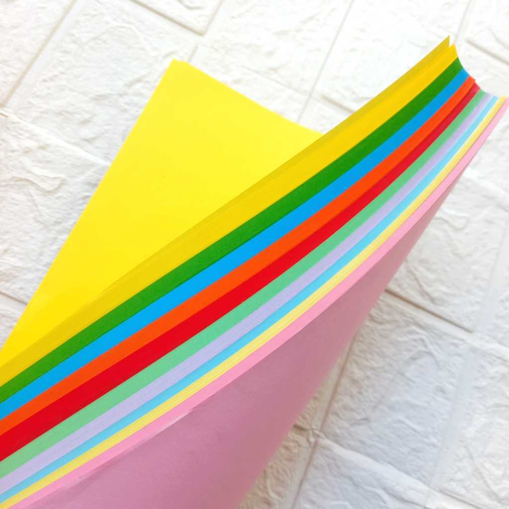 

Kertas HVS A4 Warna Warni Tebal 80gsm Series Truetone Colour 10 Warna Isi 50 Lembar